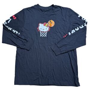 TOKIDOKI HELLO KITTY WOMEN LONG SLEEVE TSHIRT TEE SHIRT BLACK XL EXTRA LARGE